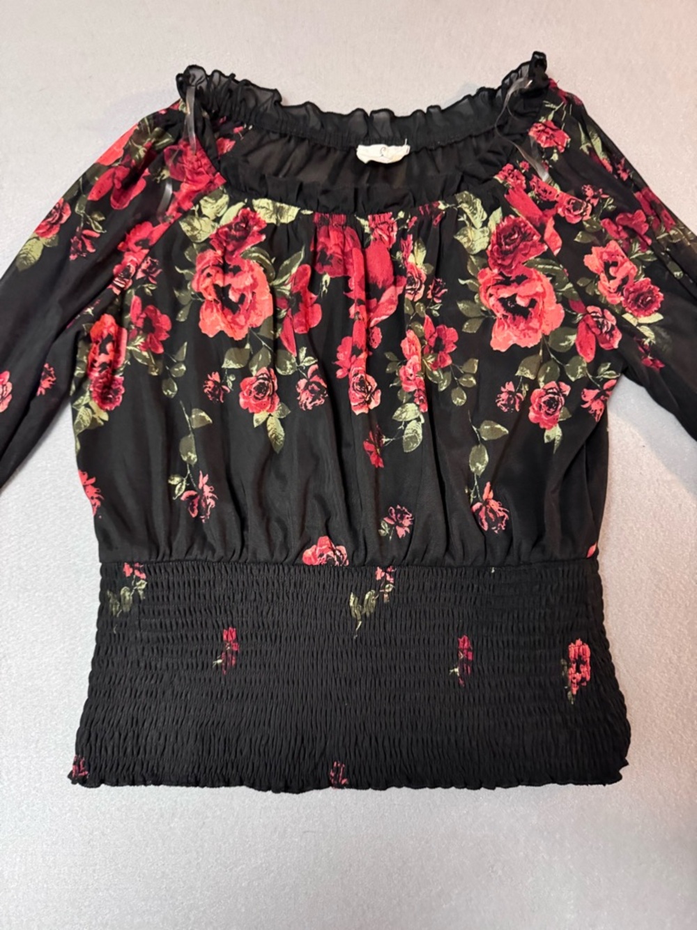 Ember women’s Floral Off-Shoulder Blouse - Picture 4 of 6